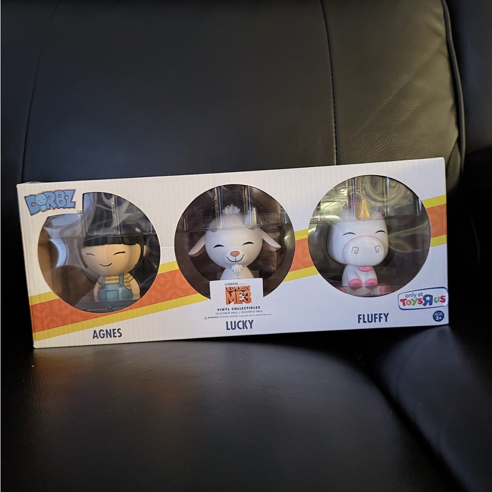 Toy R Us Exclusive Despicable Me 3 Vinyl Figure Set - Agnes, Lucky, Fluffy